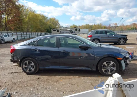 2020 Honda Civic Lx из США, поврежденный, VIN 2HGFC2F65LH599682